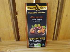 Mendiants de chocolat noir - 125g